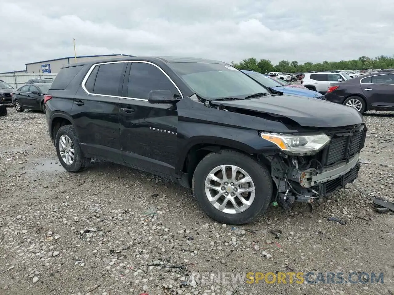 4 Photograph of a damaged car 1GNERFKW7KJ170148 CHEVROLET TRAVERSE 2019