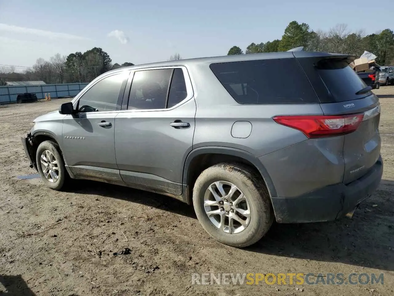 2 Photograph of a damaged car 1GNERFKW7KJ189363 CHEVROLET TRAVERSE 2019
