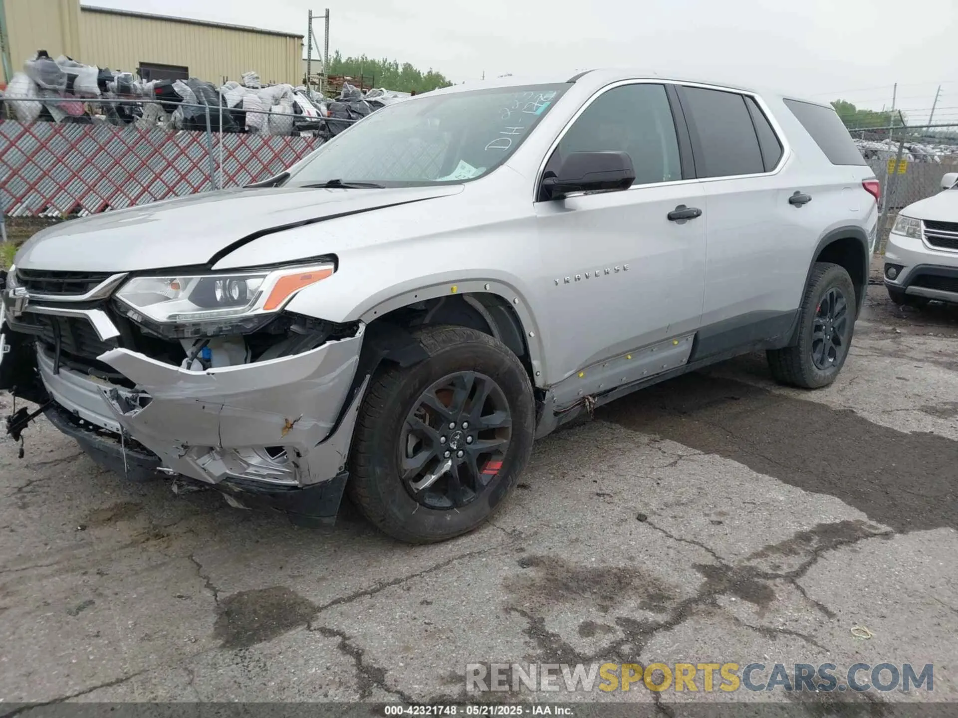2 Photograph of a damaged car 1GNERFKW8KJ281842 CHEVROLET TRAVERSE 2019