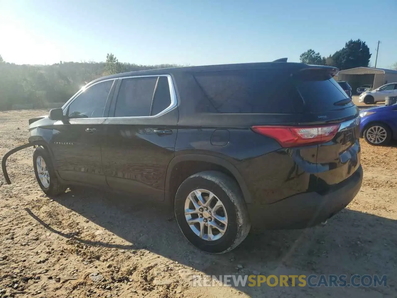 2 Photograph of a damaged car 1GNERFKW9KJ166473 CHEVROLET TRAVERSE 2019