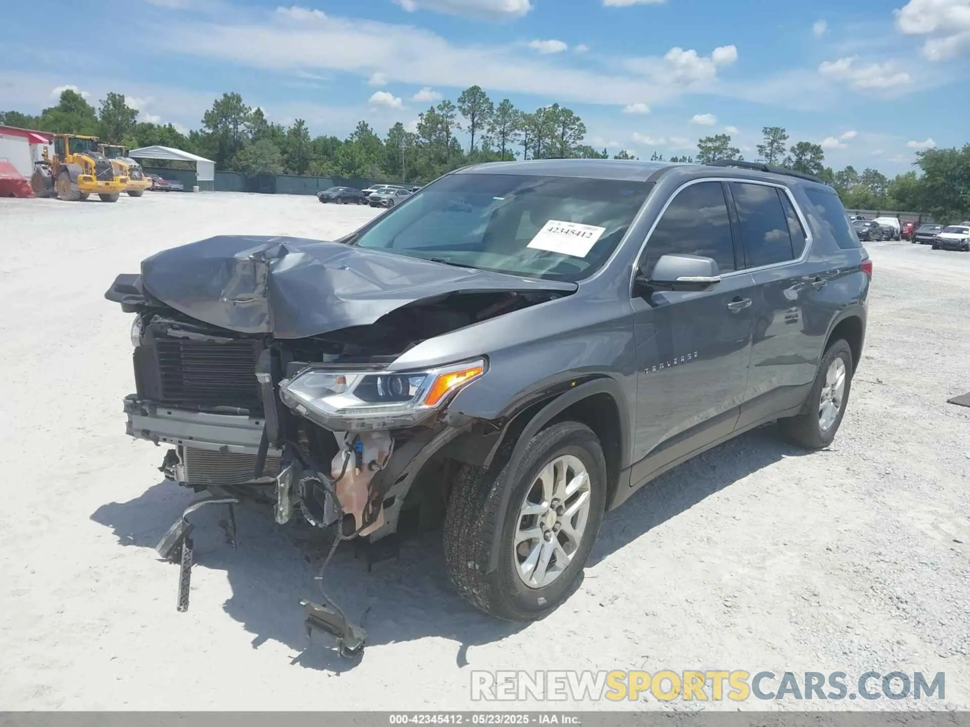 2 Photograph of a damaged car 1GNERGKW0KJ123288 CHEVROLET TRAVERSE 2019