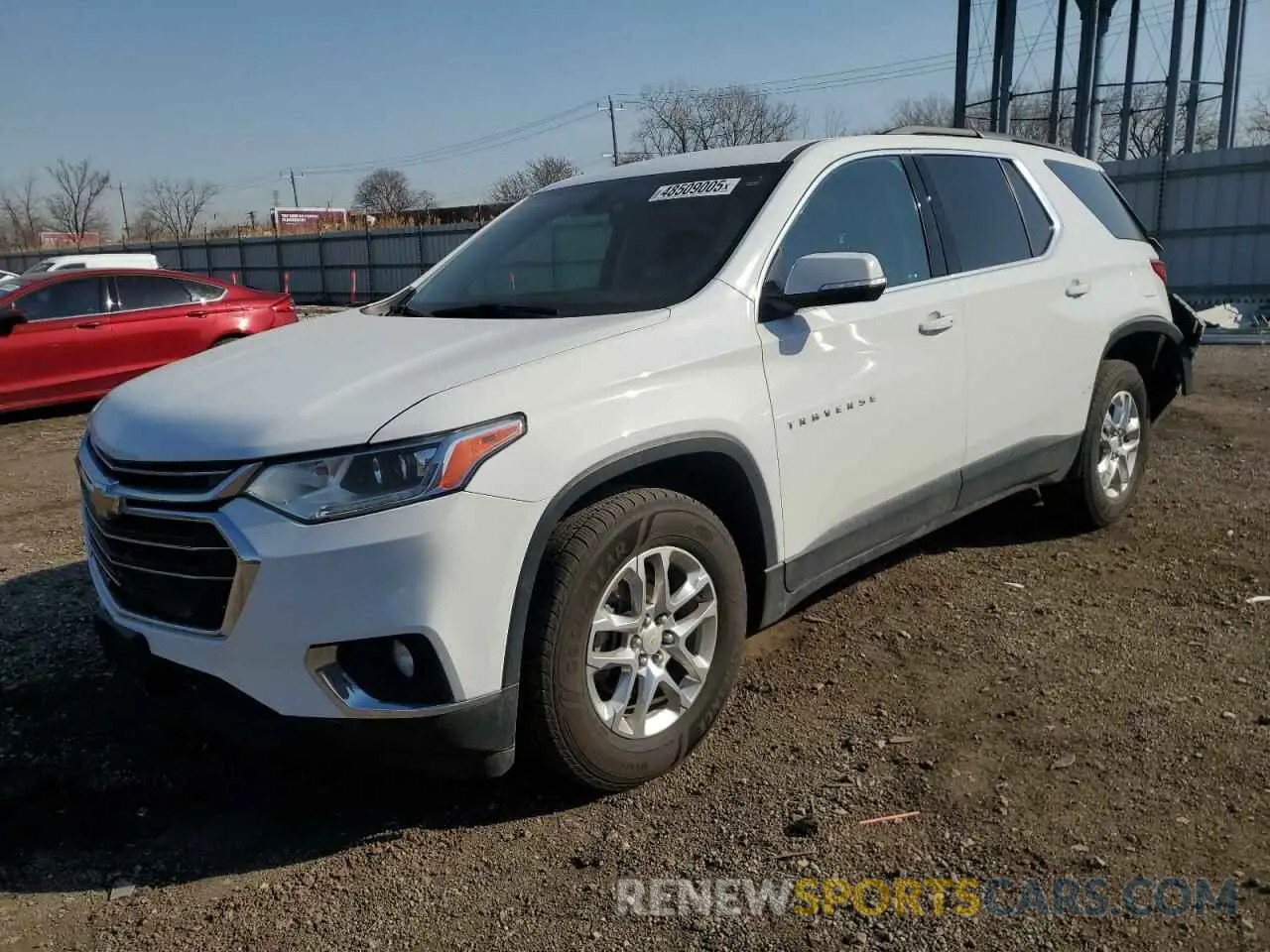 1 Фотография поврежденного автомобиля 1GNERGKW1KJ100280 CHEVROLET TRAVERSE 2019