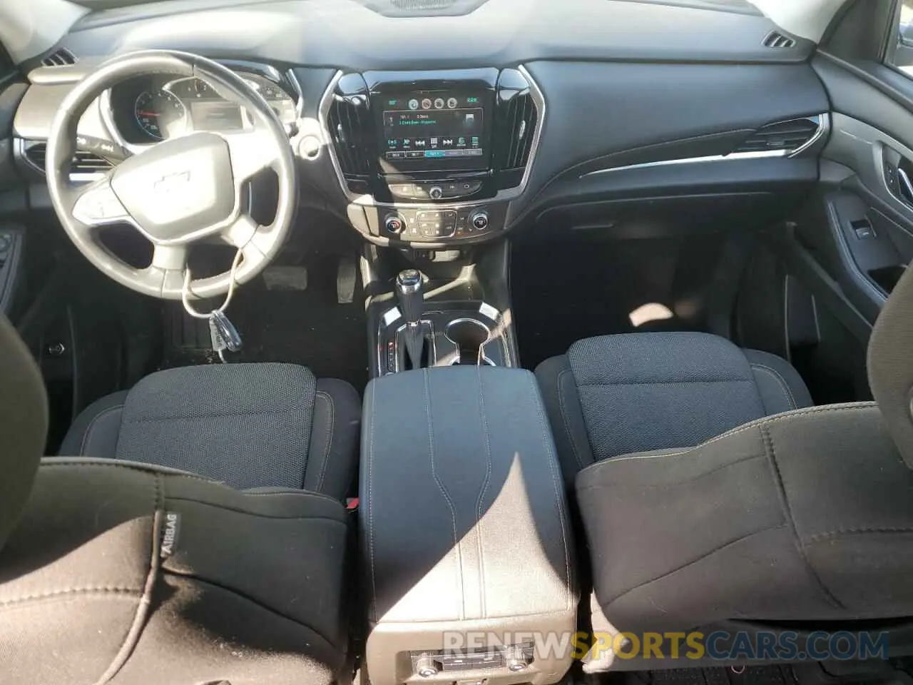 8 Фотография поврежденного автомобиля 1GNERGKW1KJ100280 CHEVROLET TRAVERSE 2019
