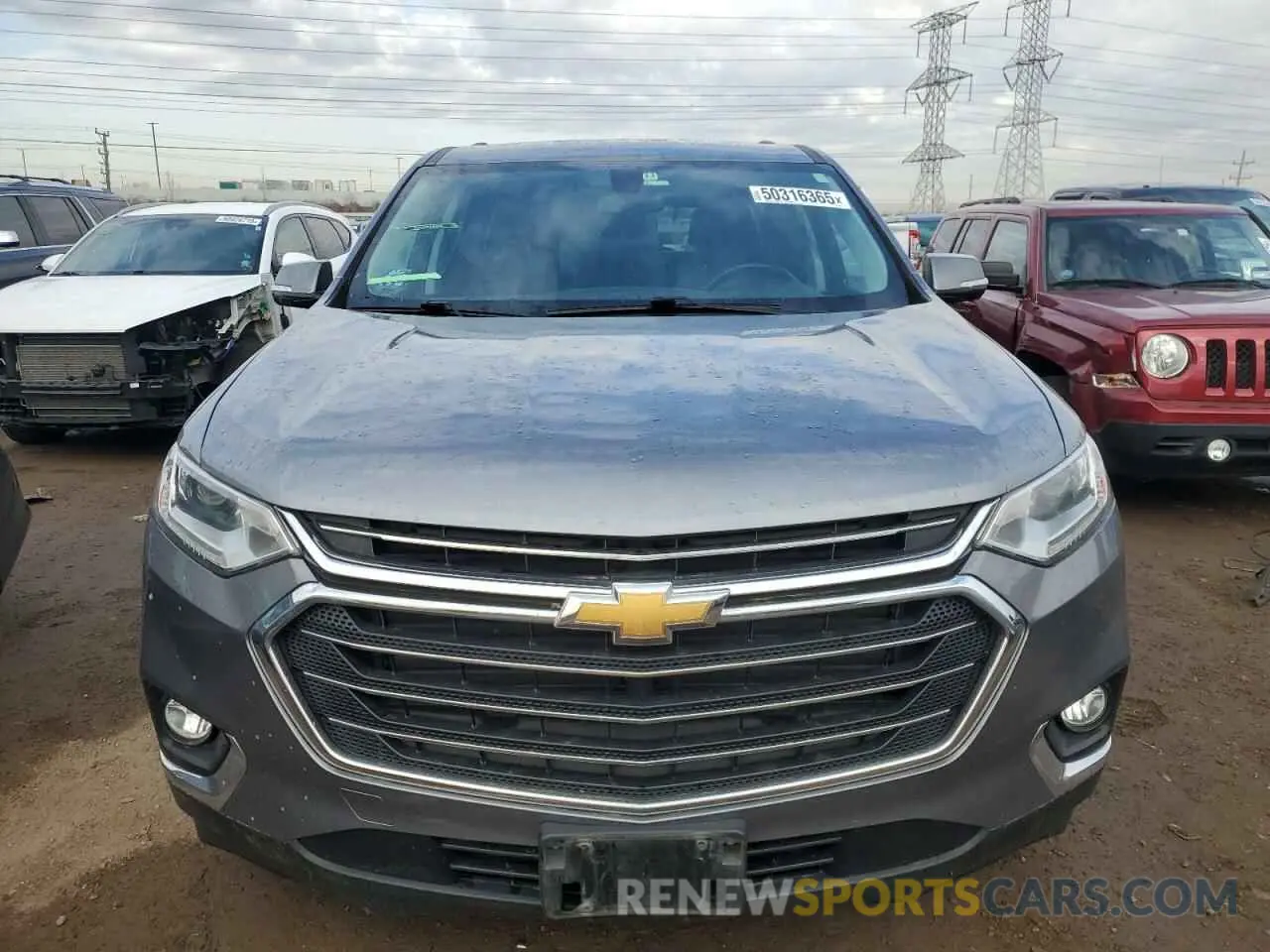 5 Photograph of a damaged car 1GNERGKW3KJ119025 CHEVROLET TRAVERSE 2019
