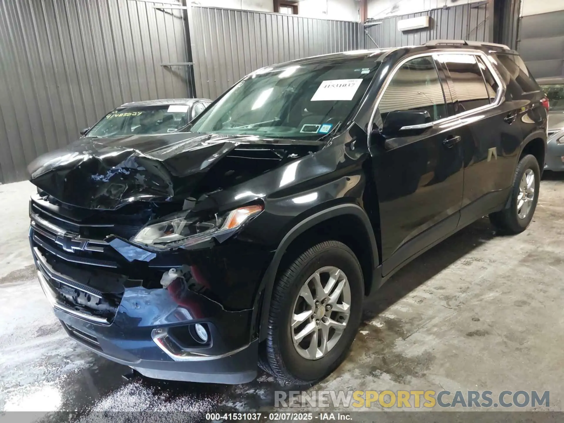 2 Photograph of a damaged car 1GNERGKW7KJ255903 CHEVROLET TRAVERSE 2019