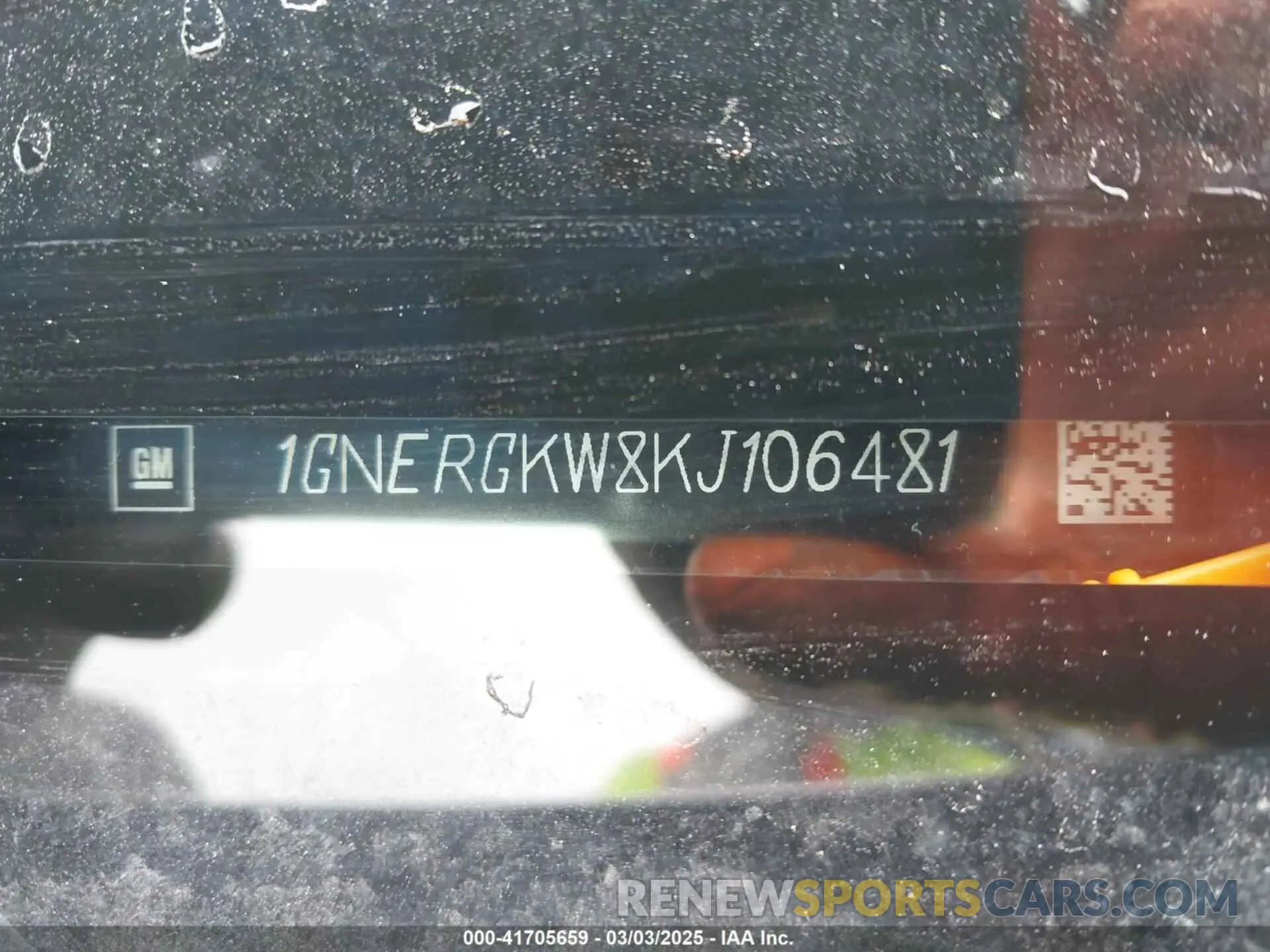 9 Photograph of a damaged car 1GNERGKW8KJ106481 CHEVROLET TRAVERSE 2019