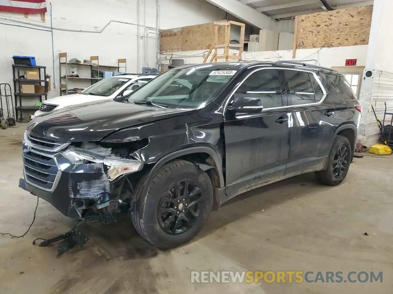 1 Photograph of a damaged car 1GNERGKW9KJ287140 CHEVROLET TRAVERSE 2019