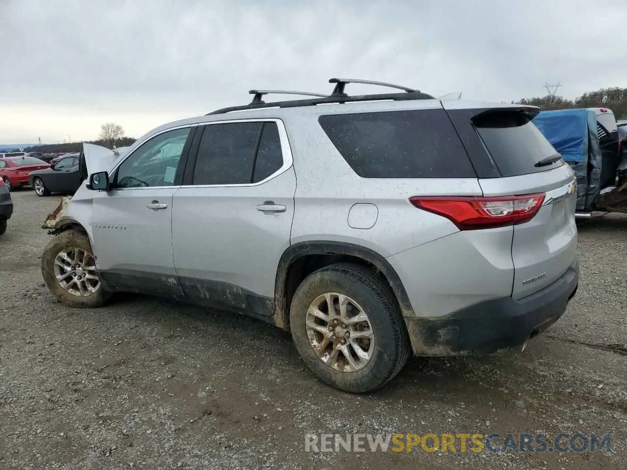 2 Photograph of a damaged car 1GNERGKWXKJ223835 CHEVROLET TRAVERSE 2019