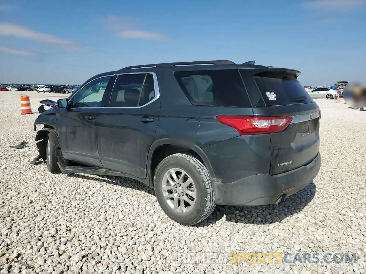 2 Photograph of a damaged car 1GNERHKW1KJ139893 CHEVROLET TRAVERSE 2019