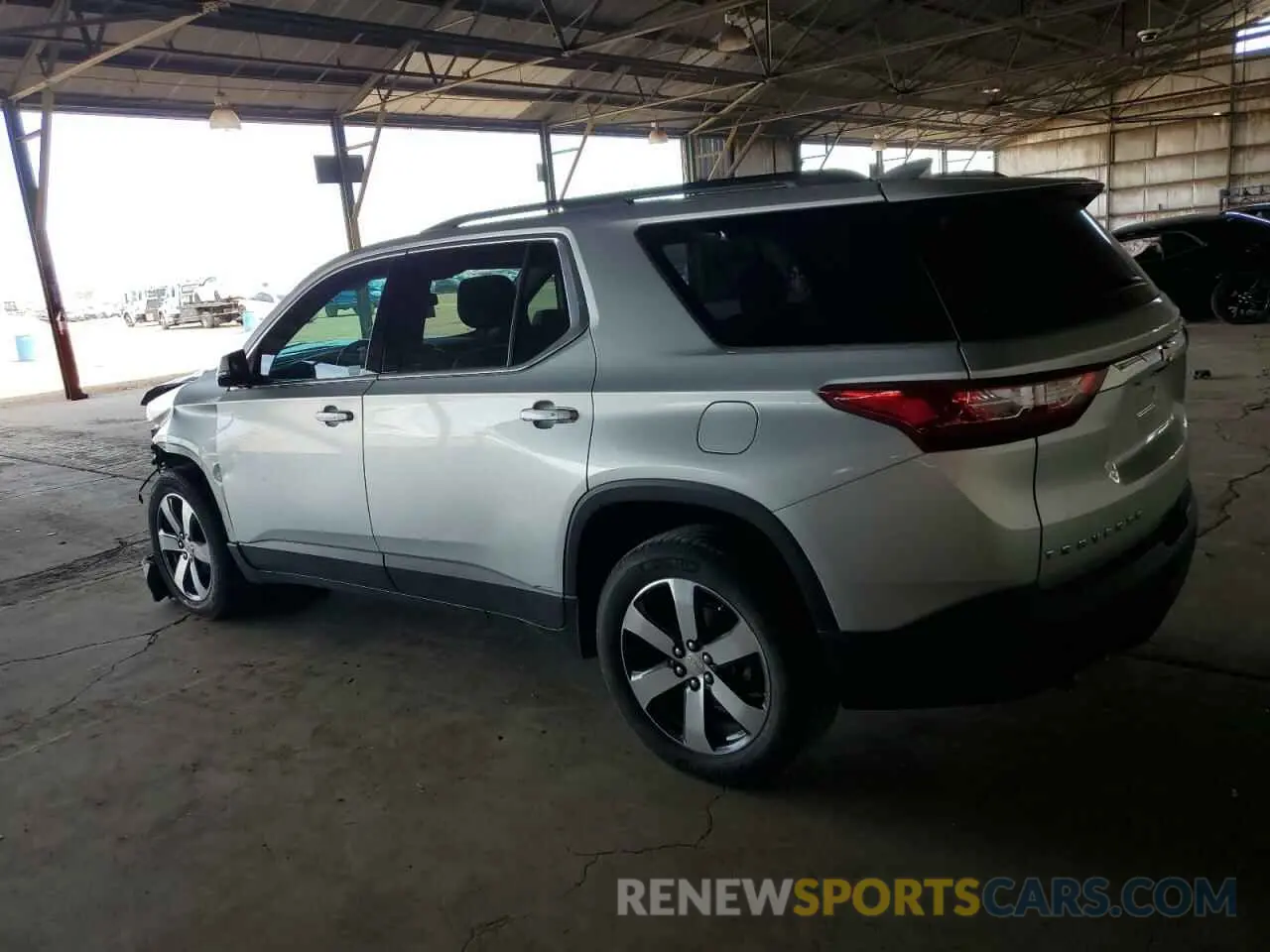 2 Photograph of a damaged car 1GNERHKWXKJ222285 CHEVROLET TRAVERSE 2019