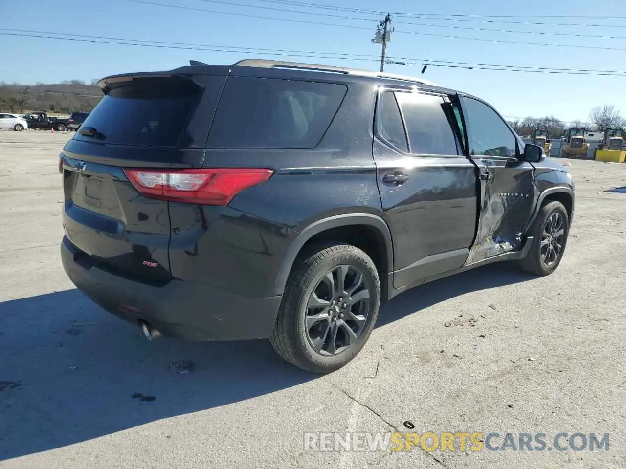 3 Photograph of a damaged car 1GNERJKX0KJ162579 CHEVROLET TRAVERSE 2019