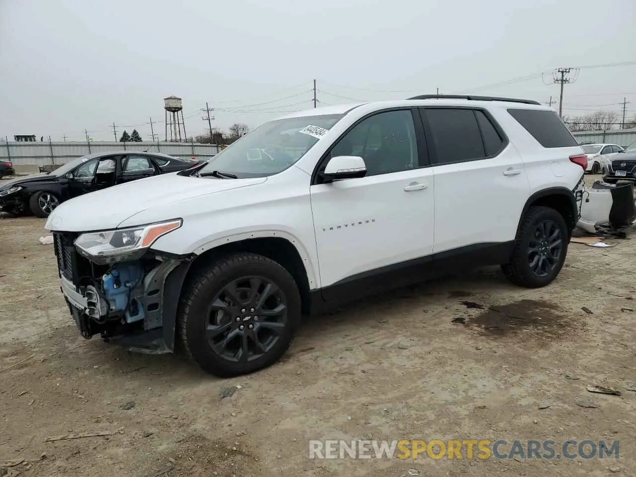 1 Photograph of a damaged car 1GNERJKX7KJ103044 CHEVROLET TRAVERSE 2019