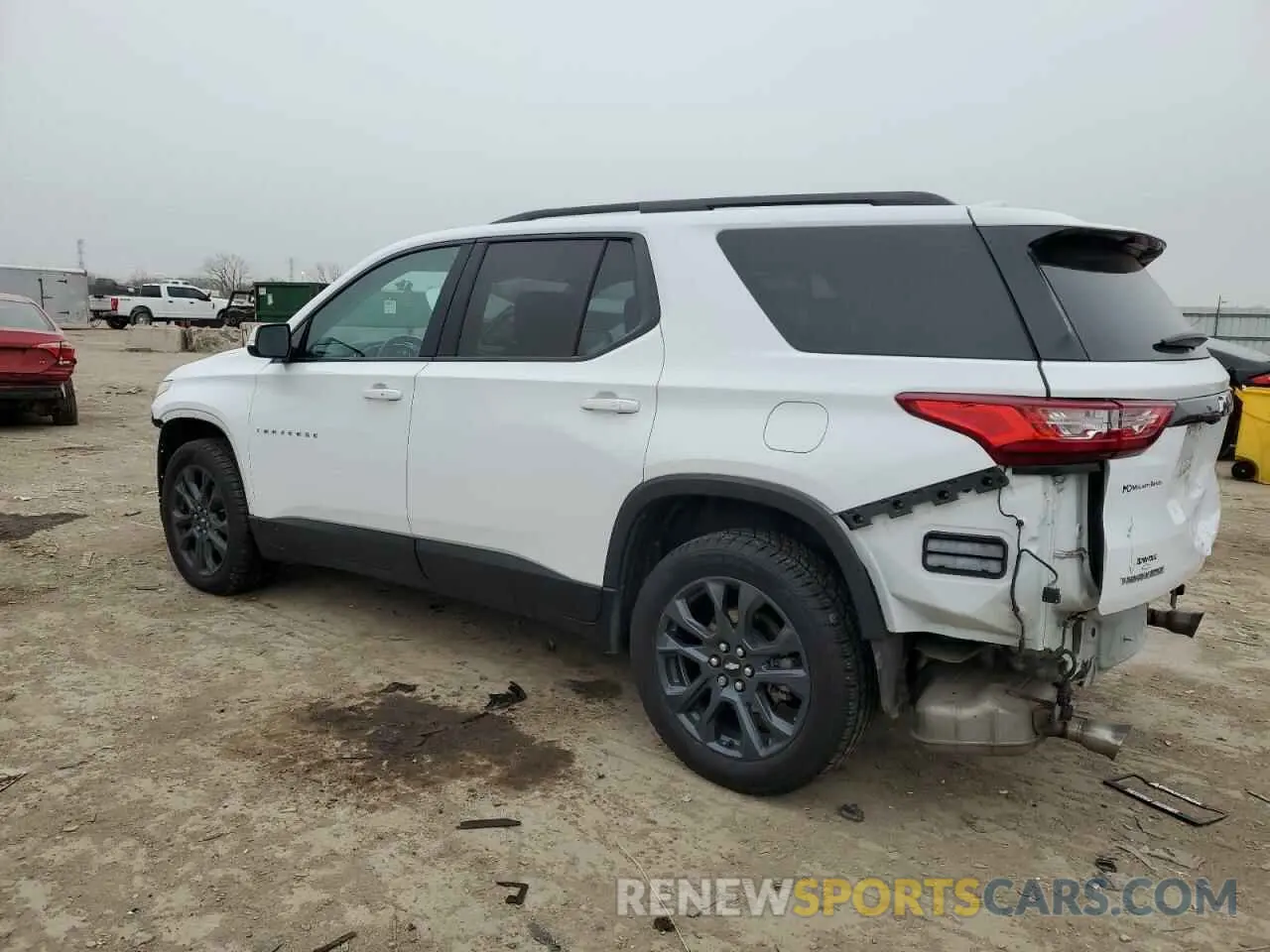 2 Photograph of a damaged car 1GNERJKX7KJ103044 CHEVROLET TRAVERSE 2019