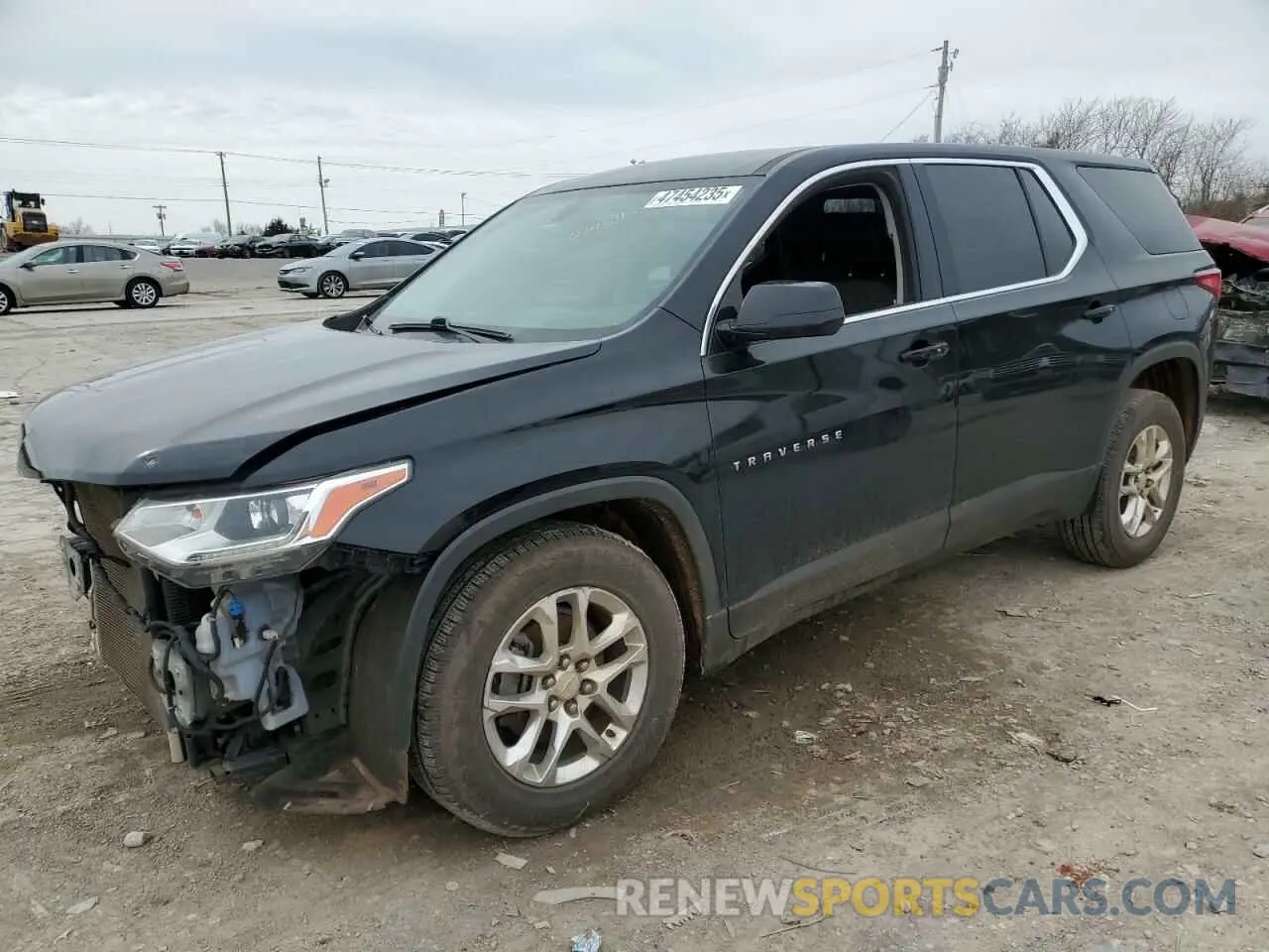 1 Photograph of a damaged car 1GNEVFKW4KJ131822 CHEVROLET TRAVERSE 2019