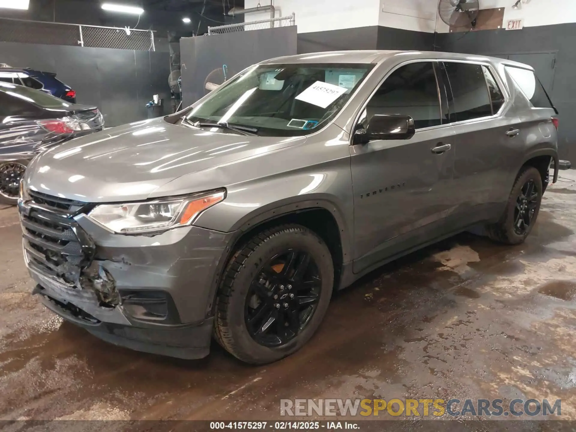 2 Photograph of a damaged car 1GNEVFKW7KJ244115 CHEVROLET TRAVERSE 2019