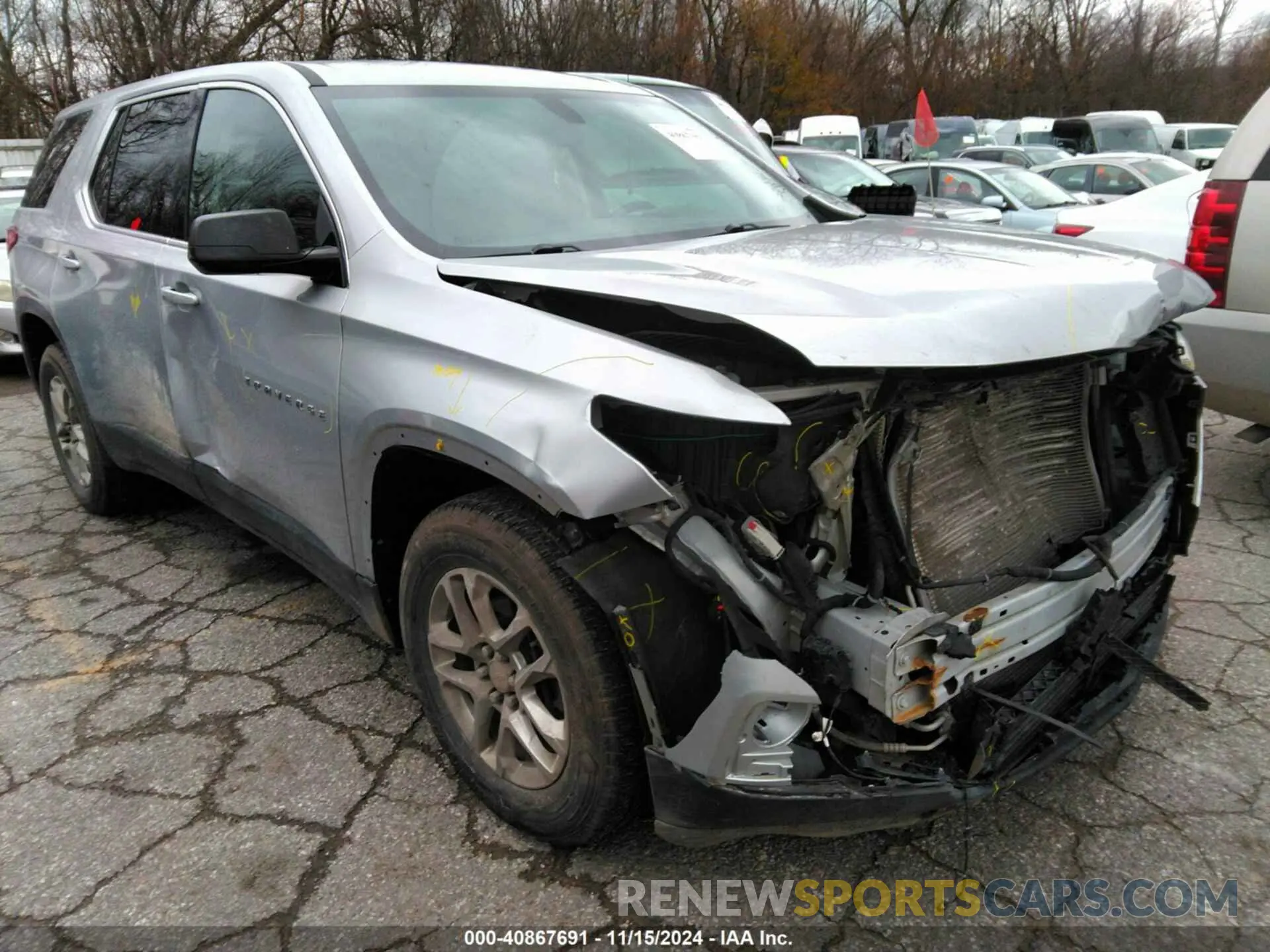 1 Фотография поврежденного автомобиля 1GNEVFKWXKJ161228 CHEVROLET TRAVERSE 2019