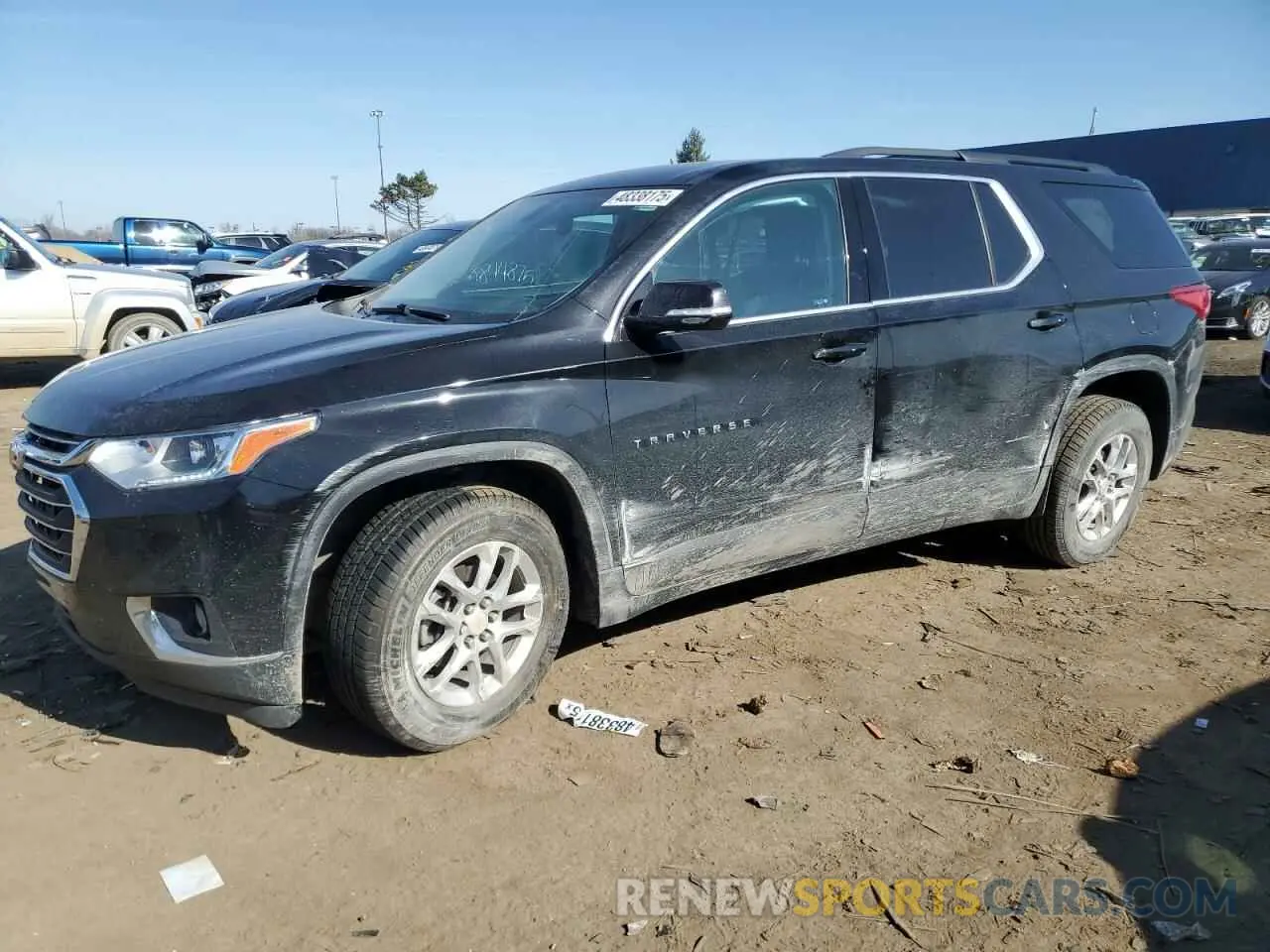 1 Photograph of a damaged car 1GNEVGKW3KJ159911 CHEVROLET TRAVERSE 2019