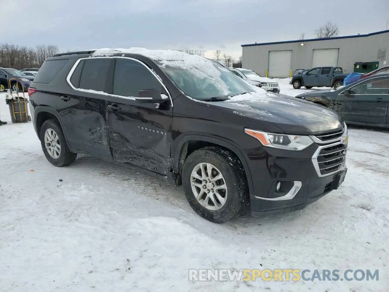 4 Фотография поврежденного автомобиля 1GNEVGKW6KJ202590 CHEVROLET TRAVERSE 2019