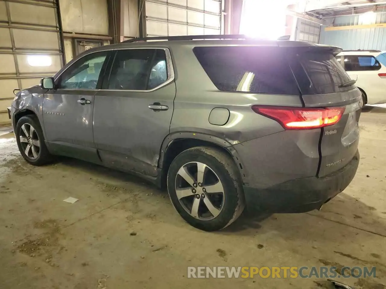 2 Photograph of a damaged car 1GNEVHKW9KJ205201 CHEVROLET TRAVERSE 2019