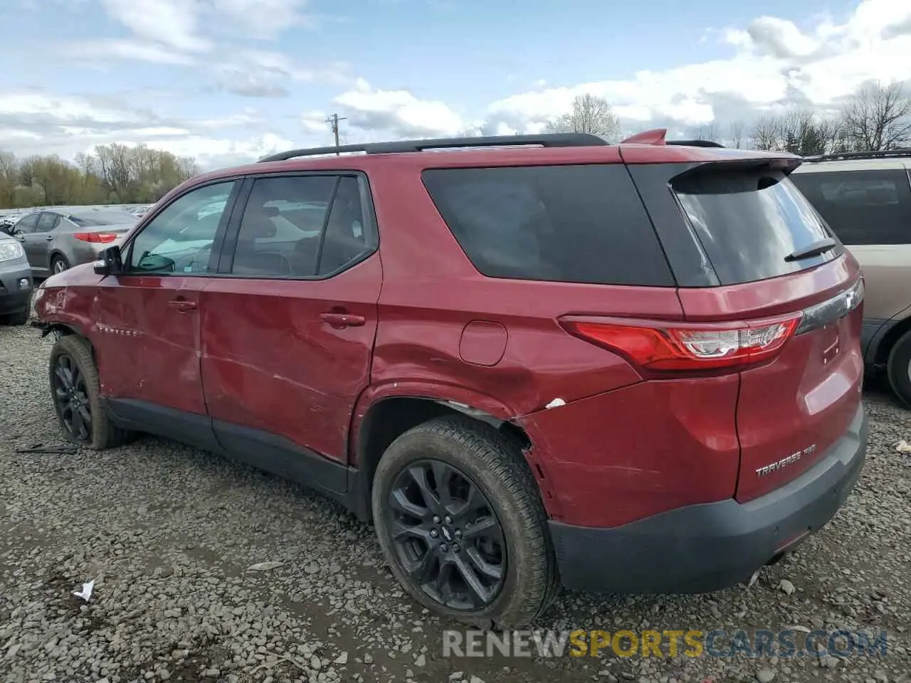 2 Фотография поврежденного автомобиля 1GNEVJKW4KJ127353 CHEVROLET TRAVERSE 2019