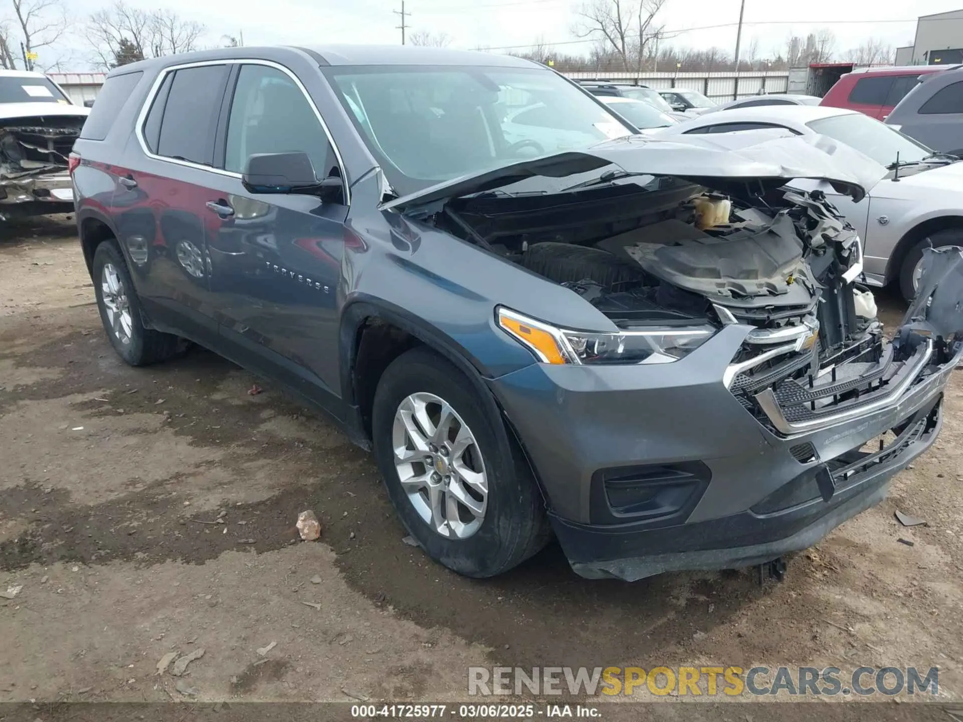 1 Photograph of a damaged car 1GNERFKW0LJ115378 CHEVROLET TRAVERSE 2020