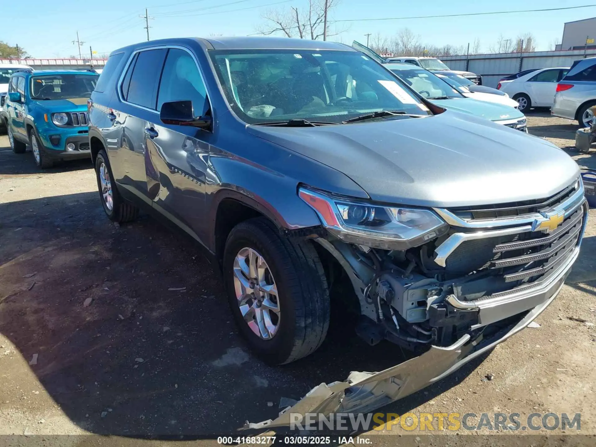 1 Photograph of a damaged car 1GNERFKW1LJ188310 CHEVROLET TRAVERSE 2020