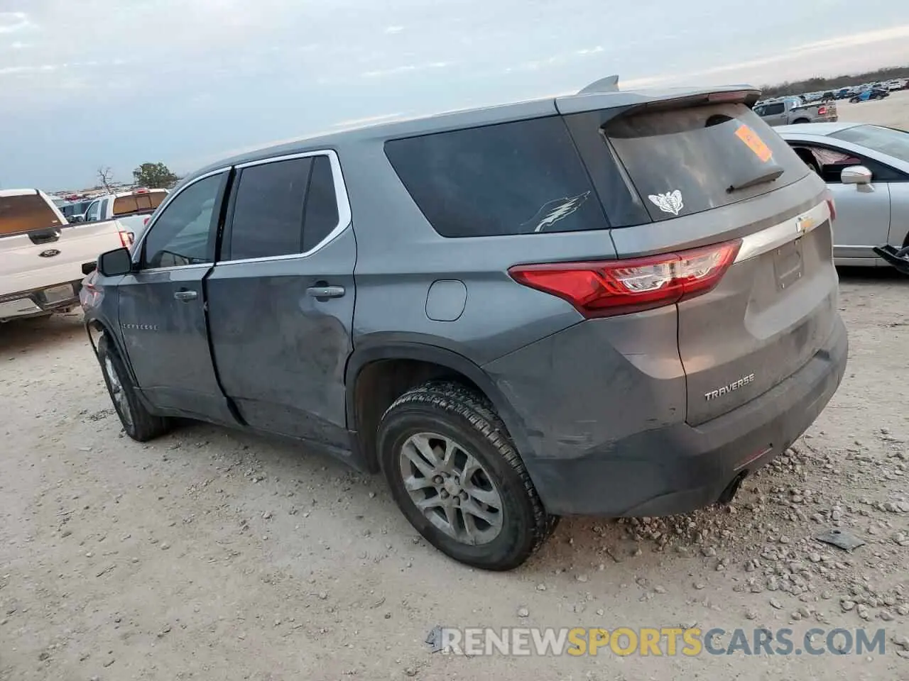 2 Photograph of a damaged car 1GNERFKW2LJ145630 CHEVROLET TRAVERSE 2020