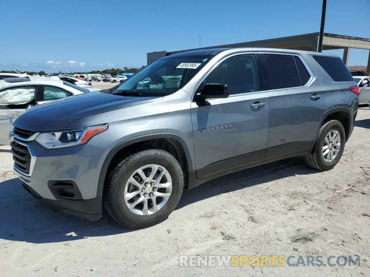 1 Photograph of a damaged car 1GNERFKW2LJ186730 CHEVROLET TRAVERSE 2020
