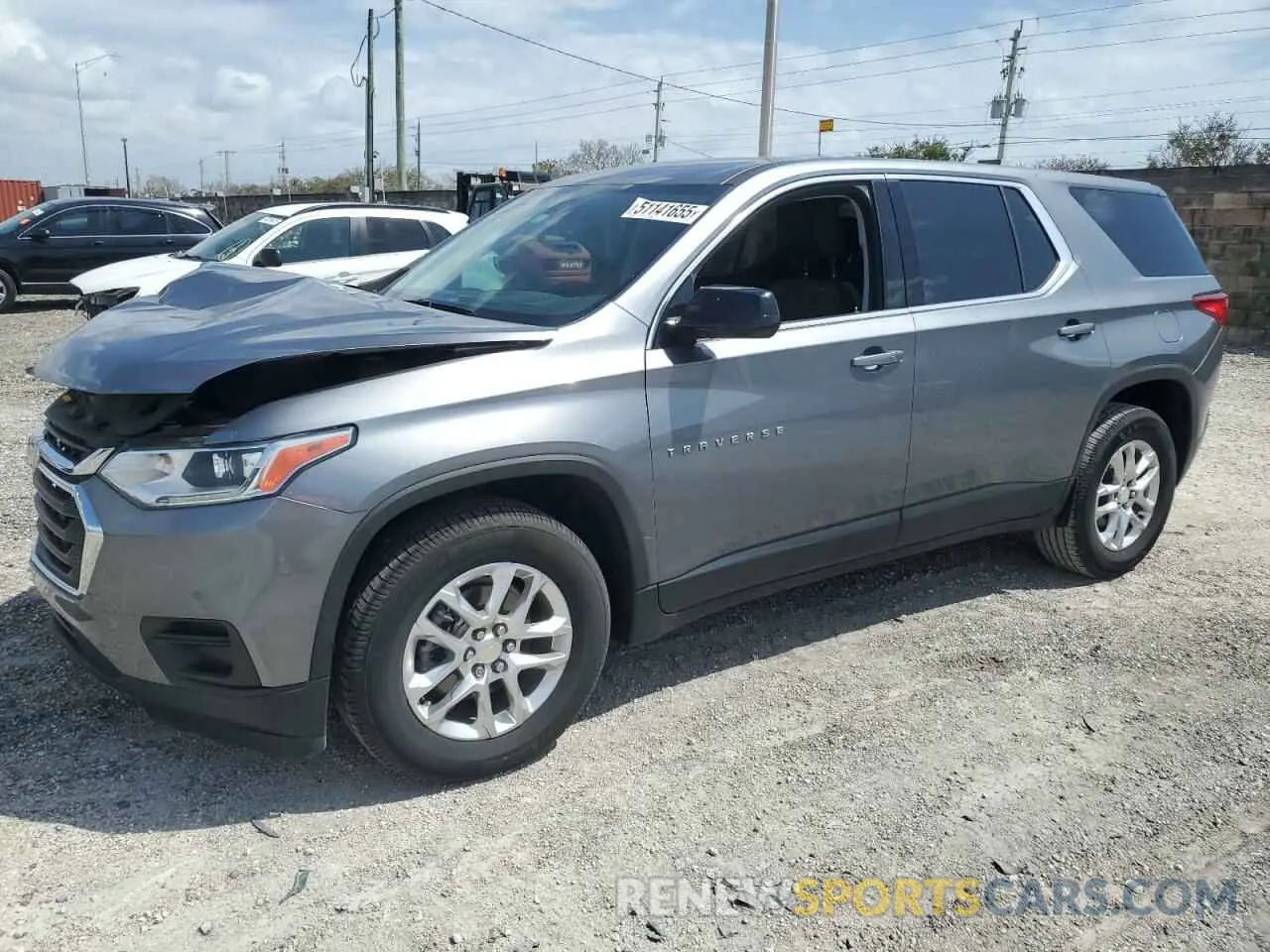 1 Photograph of a damaged car 1GNERFKW2LJ314626 CHEVROLET TRAVERSE 2020