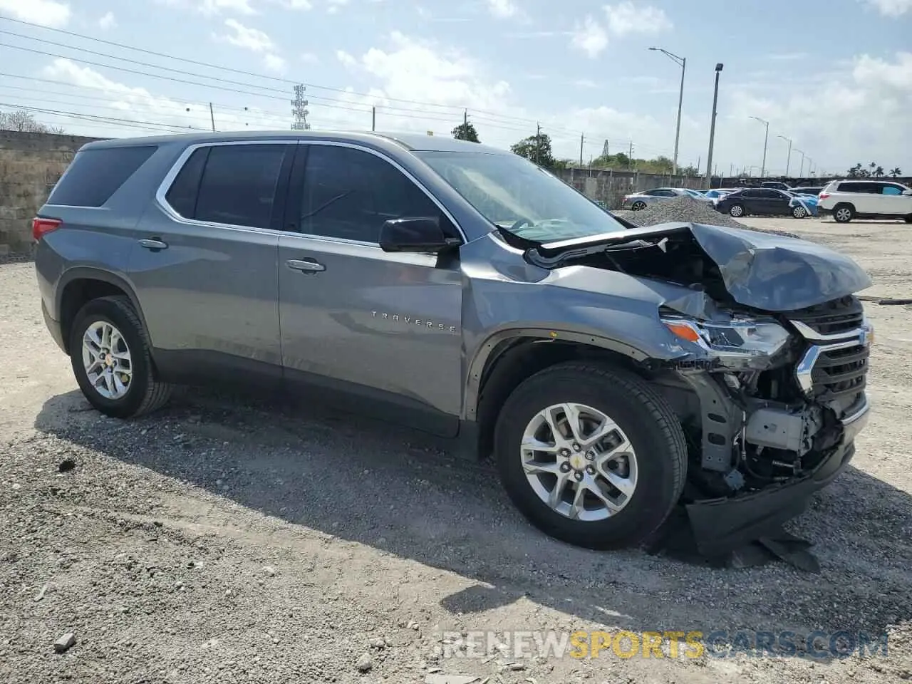 4 Photograph of a damaged car 1GNERFKW2LJ314626 CHEVROLET TRAVERSE 2020