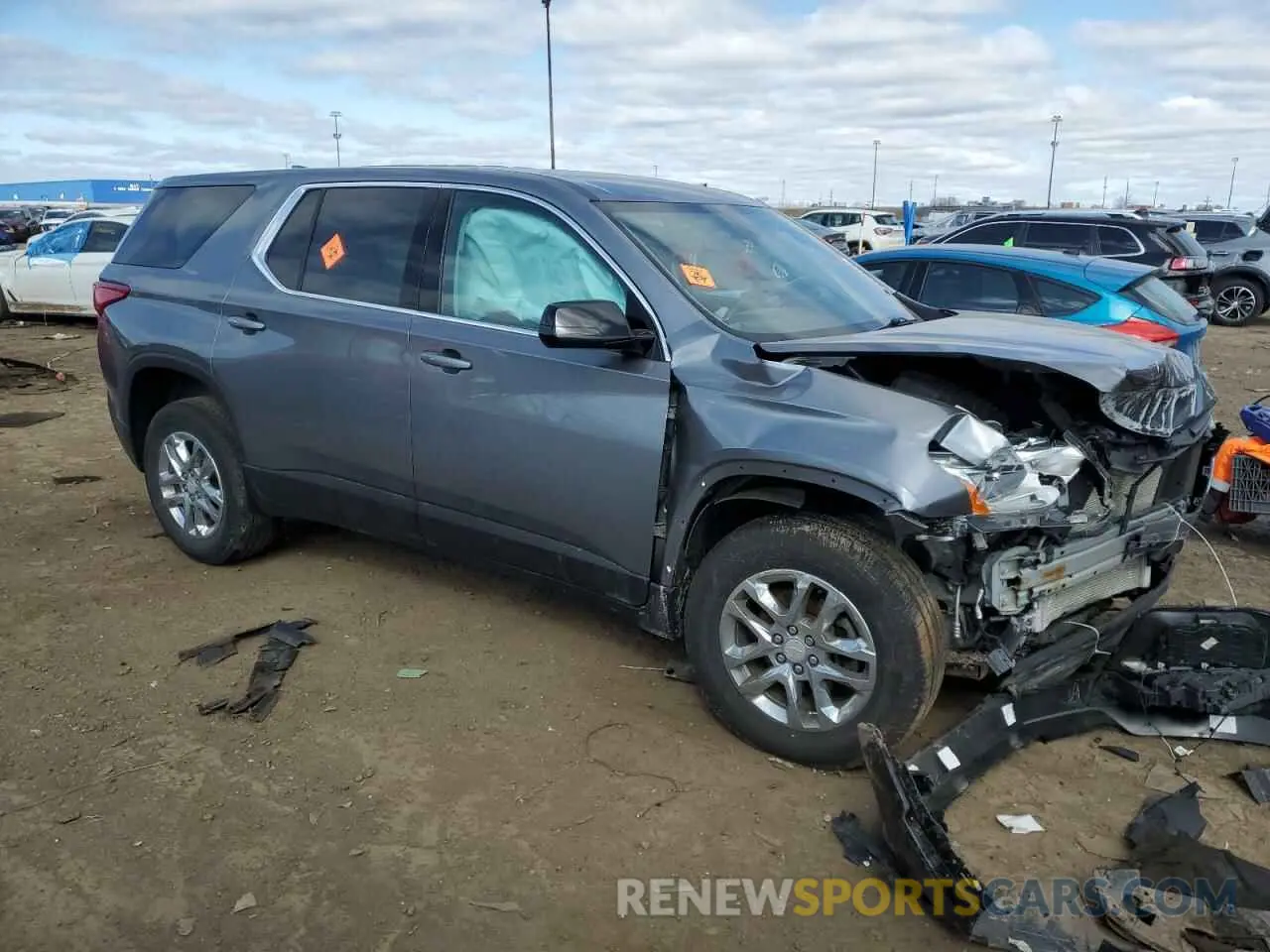4 Фотография поврежденного автомобиля 1GNERFKW5LJ155505 CHEVROLET TRAVERSE 2020
