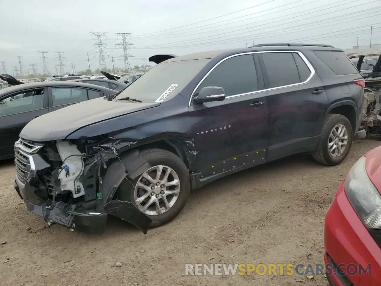 1 Photograph of a damaged car 1GNERGKW1LJ164353 CHEVROLET TRAVERSE 2020