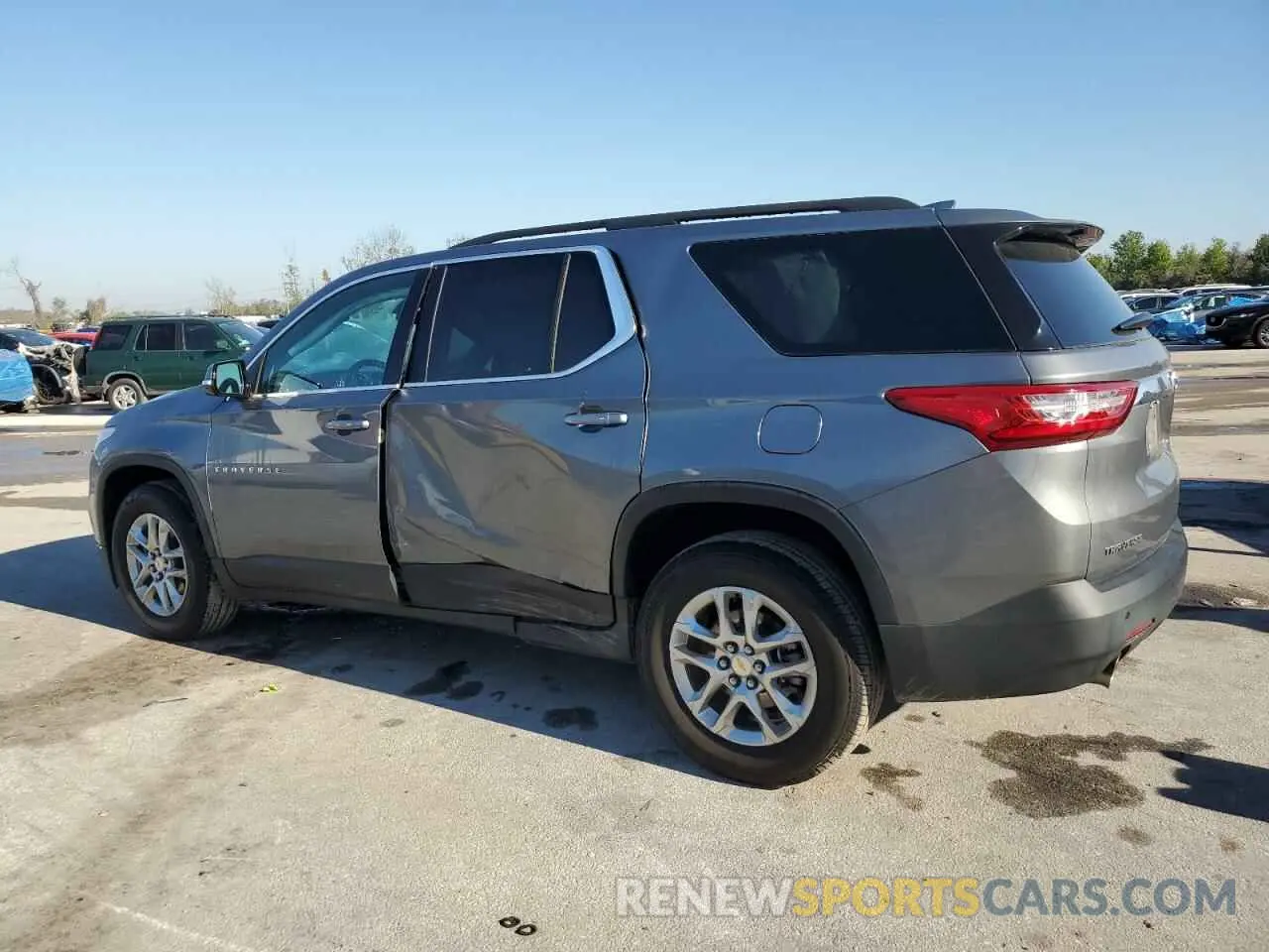 2 Photograph of a damaged car 1GNERGKW6LJ296928 CHEVROLET TRAVERSE 2020