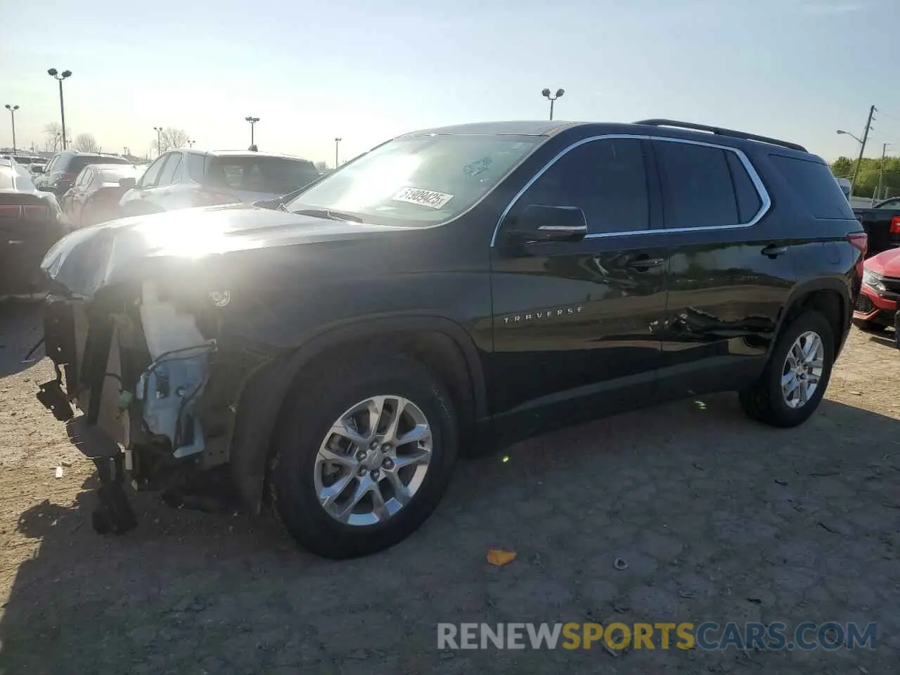 1 Photograph of a damaged car 1GNERGKW6LJ306163 CHEVROLET TRAVERSE 2020