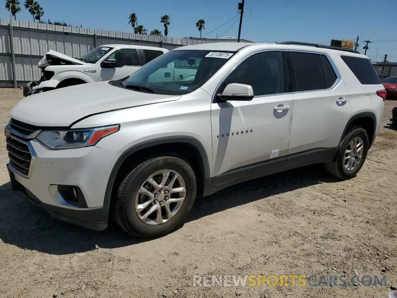 1 Photograph of a damaged car 1GNERGKW7LJ241615 CHEVROLET TRAVERSE 2020