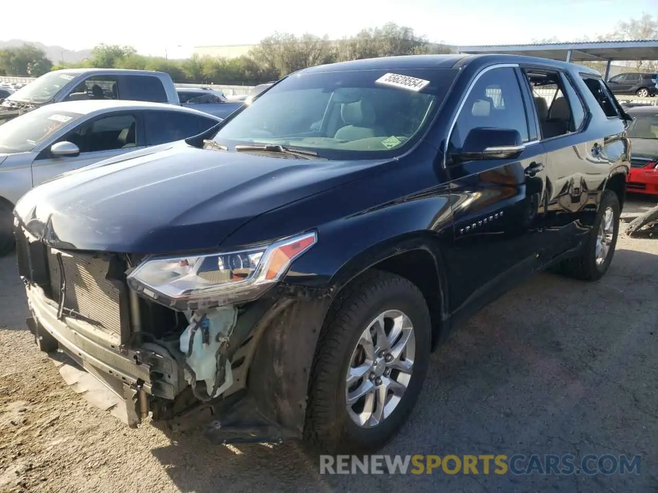 1 Photograph of a damaged car 1GNERGKWXLJ145610 CHEVROLET TRAVERSE 2020