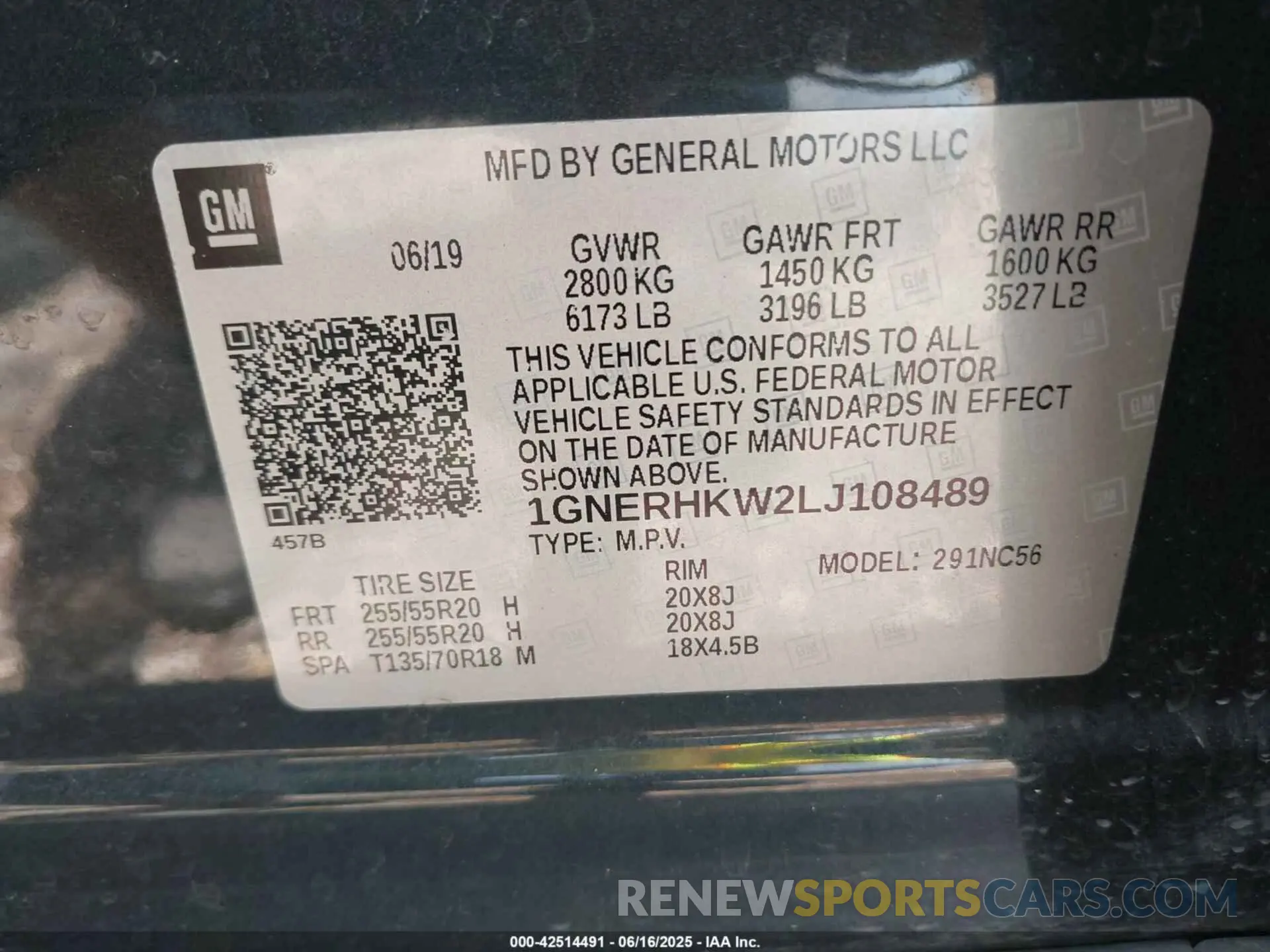 9 Фотография поврежденного автомобиля 1GNERHKW2LJ108489 CHEVROLET TRAVERSE 2020