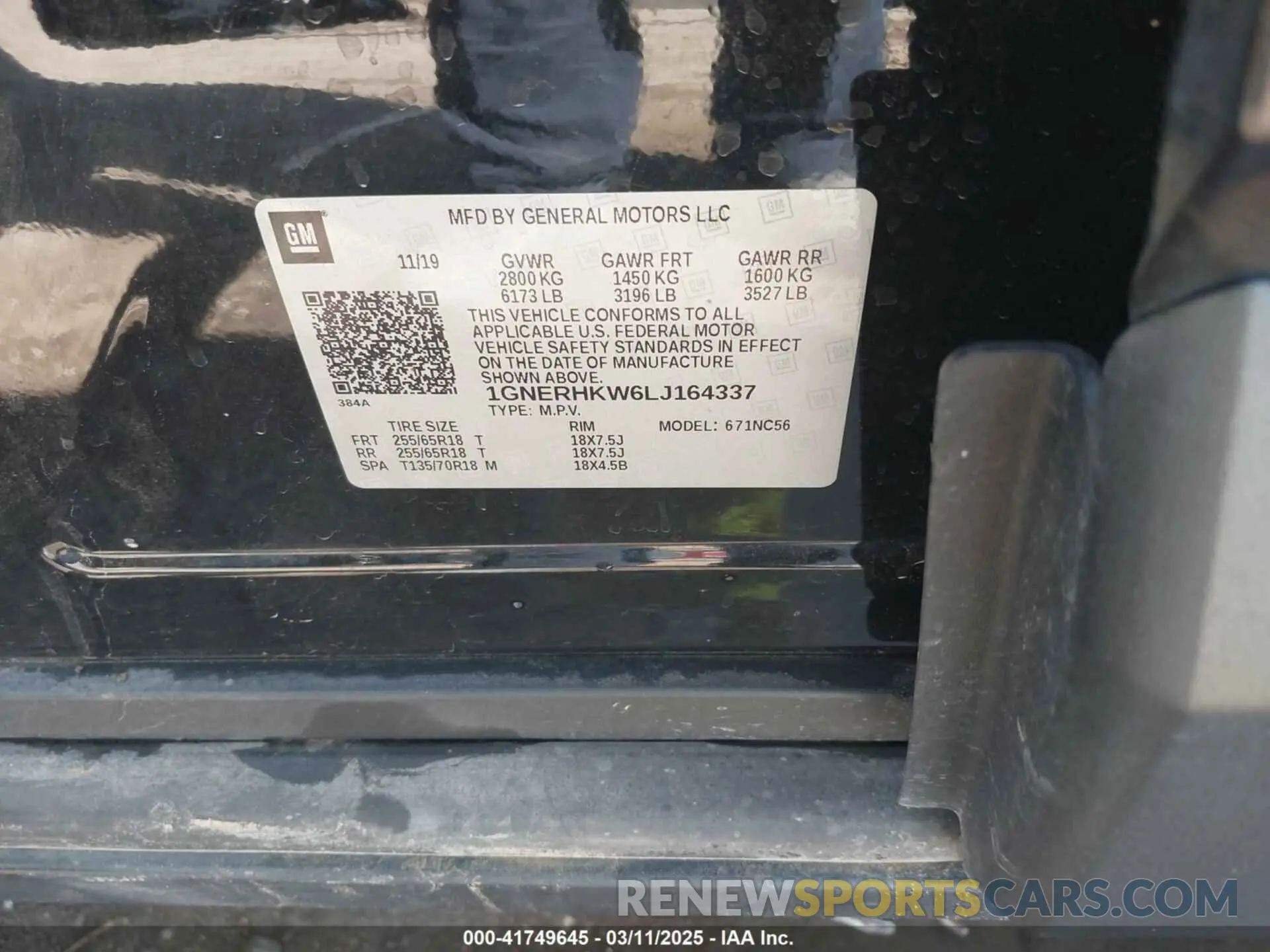 9 Фотография поврежденного автомобиля 1GNERHKW6LJ164337 CHEVROLET TRAVERSE 2020