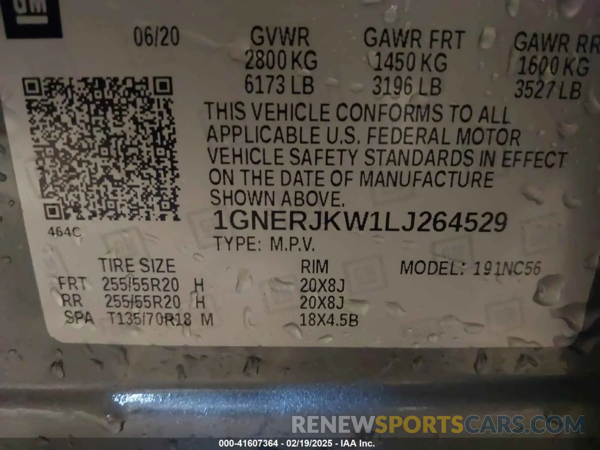 9 Фотография поврежденного автомобиля 1GNERJKW1LJ264529 CHEVROLET TRAVERSE 2020