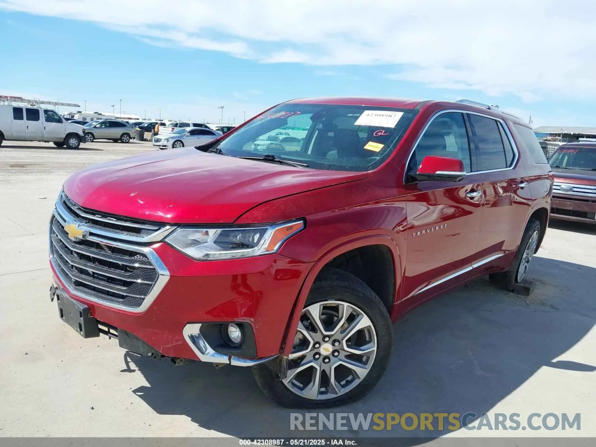 2 Photograph of a damaged car 1GNERKKW0LJ225601 CHEVROLET TRAVERSE 2020