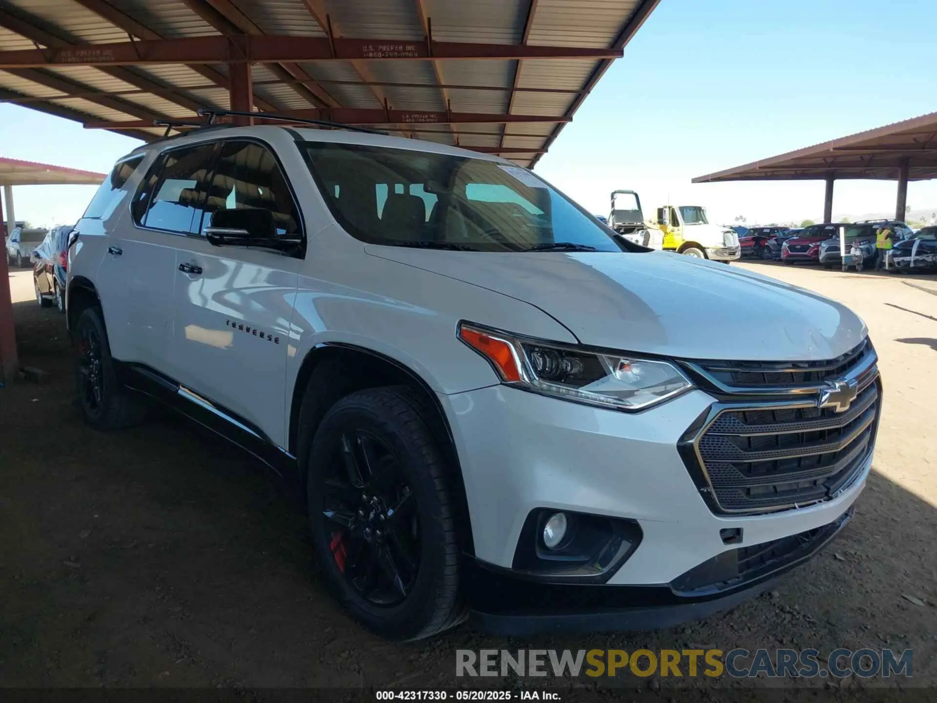 1 Photograph of a damaged car 1GNERKKW3LJ117912 CHEVROLET TRAVERSE 2020