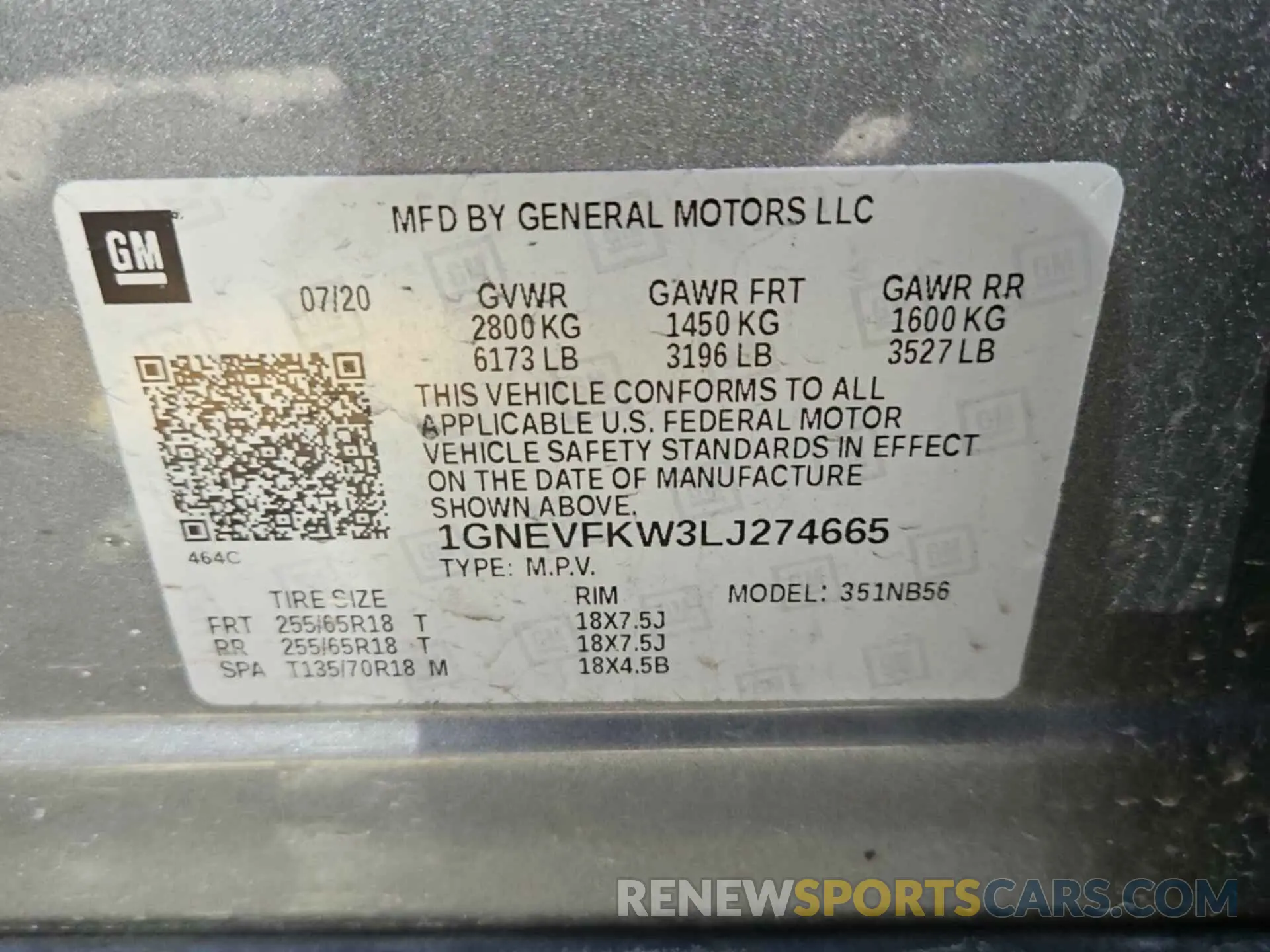 30 Фотография поврежденного автомобиля 1GNEVFKW3LJ274665 CHEVROLET TRAVERSE 2020