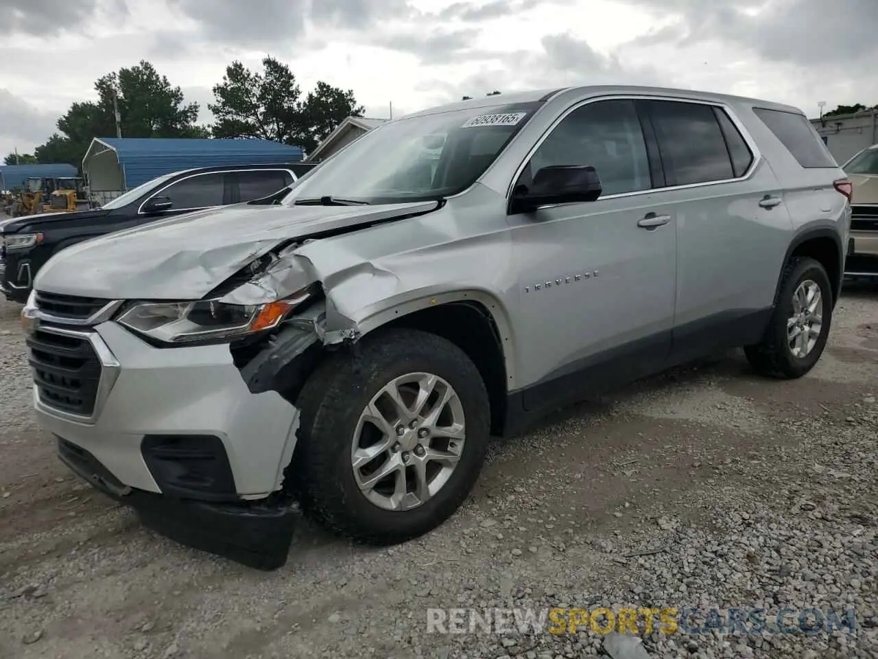 1 Photograph of a damaged car 1GNEVFKW9LJ224370 CHEVROLET TRAVERSE 2020