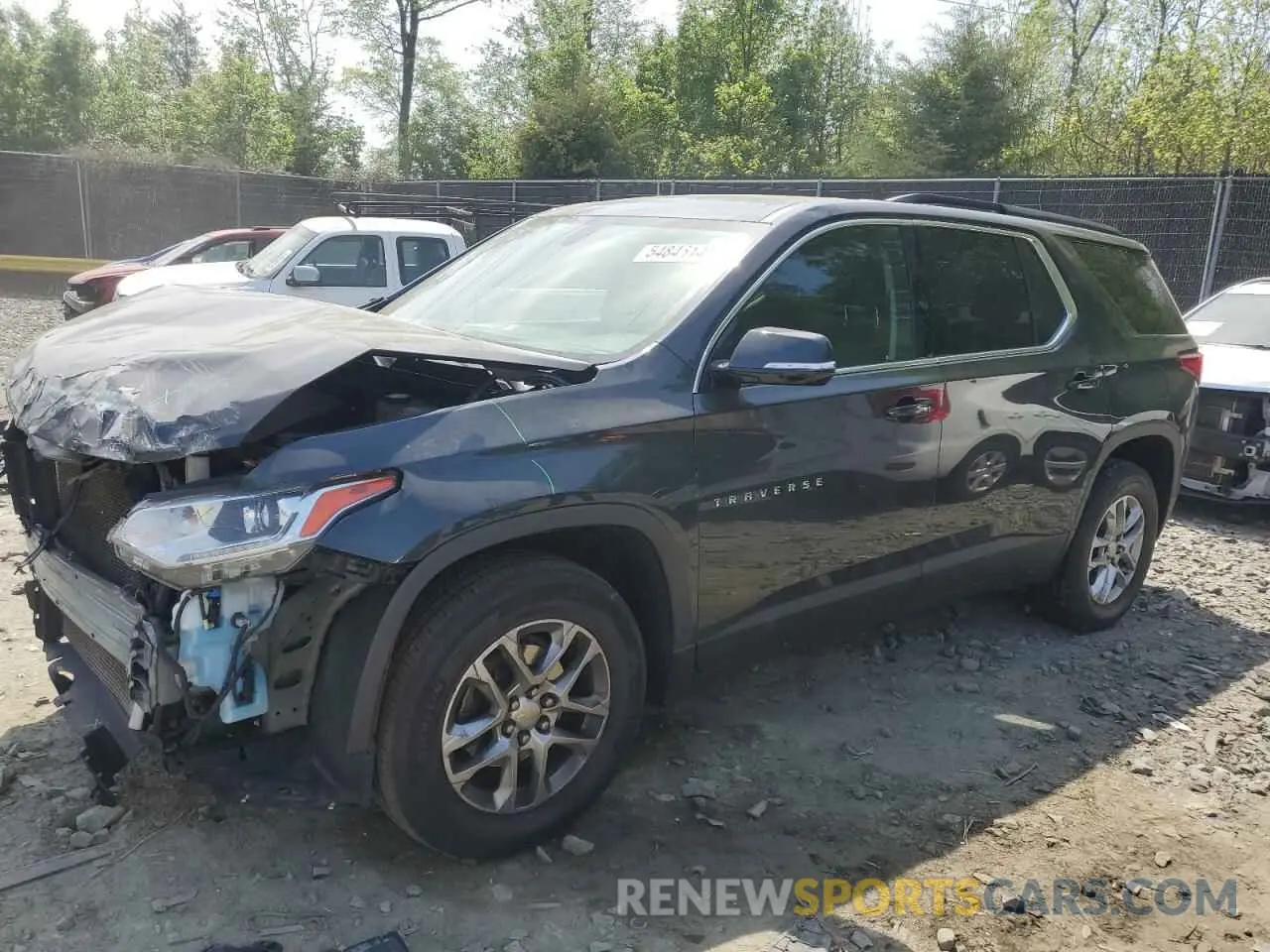 1 Photograph of a damaged car 1GNEVGKW0LJ100638 CHEVROLET TRAVERSE 2020
