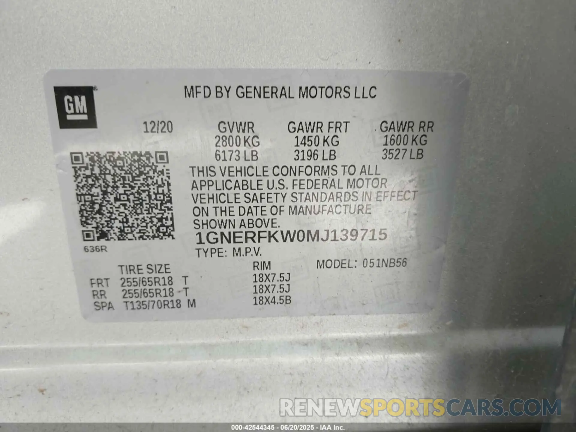 9 Фотография поврежденного автомобиля 1GNERFKW0MJ139715 CHEVROLET TRAVERSE 2021