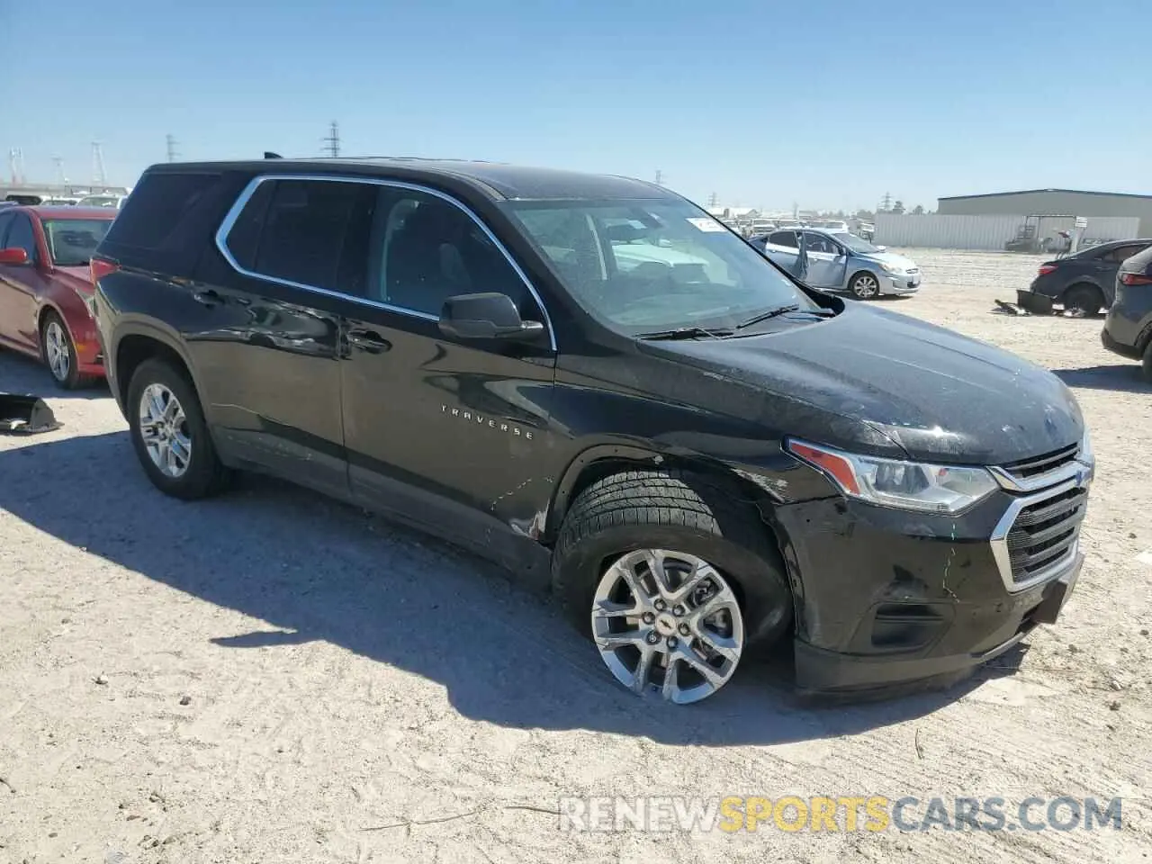 4 Фотография поврежденного автомобиля 1GNERFKW1MJ242528 CHEVROLET TRAVERSE 2021