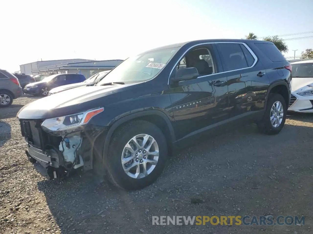 1 Photograph of a damaged car 1GNERFKW1MJ254159 CHEVROLET TRAVERSE 2021