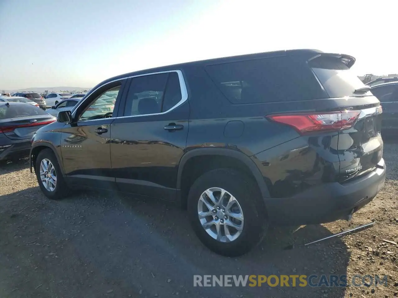 2 Photograph of a damaged car 1GNERFKW1MJ254159 CHEVROLET TRAVERSE 2021