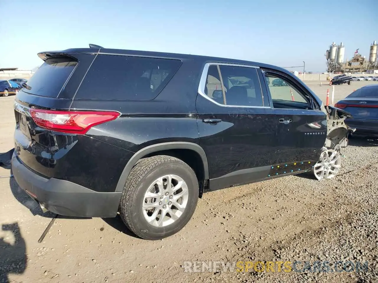 3 Photograph of a damaged car 1GNERFKW1MJ254159 CHEVROLET TRAVERSE 2021