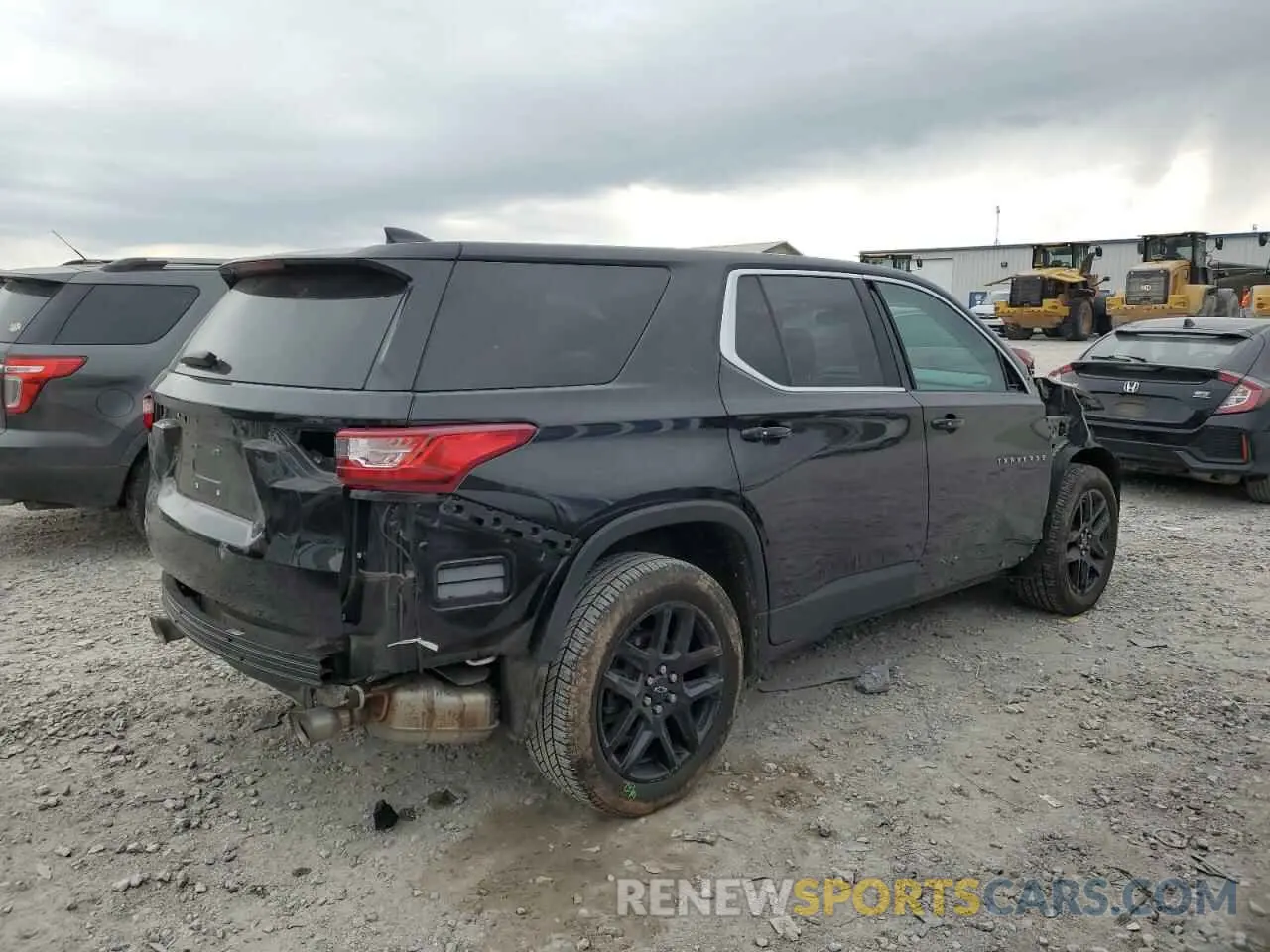 3 Фотография поврежденного автомобиля 1GNERFKW4MJ172703 CHEVROLET TRAVERSE 2021